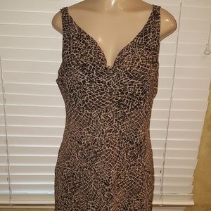 Connected Animal Print Slip DRESS